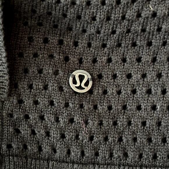 Lululemon Still Movement Wrap Open Cardigan Black Size 8 - Picture 10 of 11